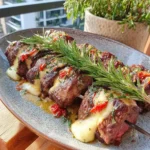 Rosemary Garlic Steak Kebabs