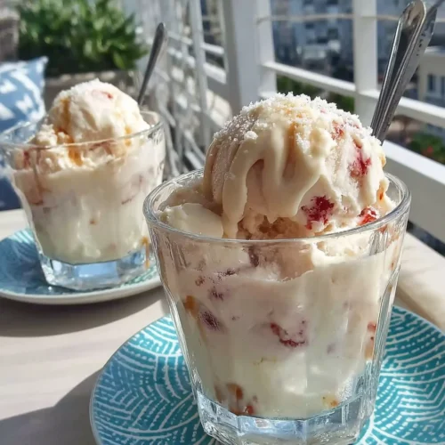 Refreshing whipped pink lemonade with whipped cream and lemon slices
