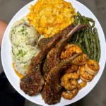 Feast of Lamb Chops and Shrimp: Tender, Protein-rich Dishes Packed with Iron and Omega-3