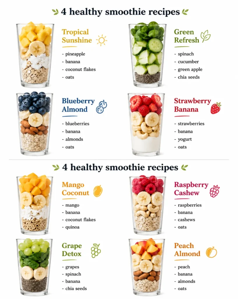 Healthy Breakfast Smoothies