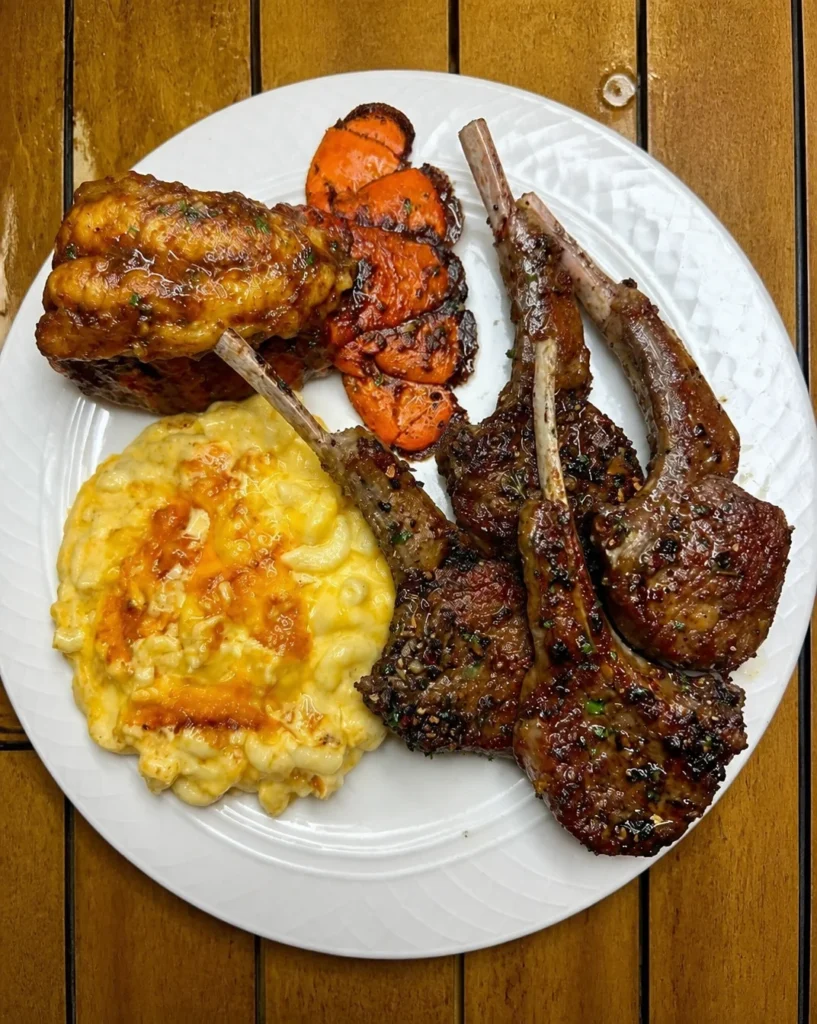 Lamb and Lobster with Baked Macaroni: Tender, Flavoursome and Satisfying