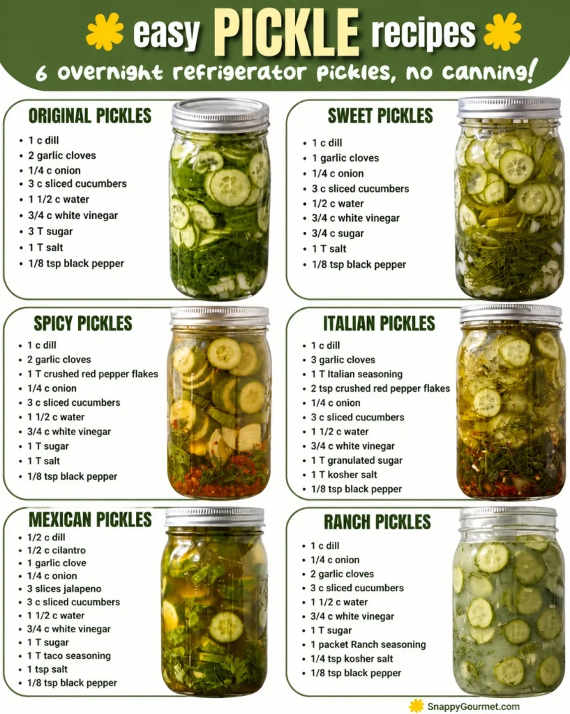 Overnight Refrigerator Pickles