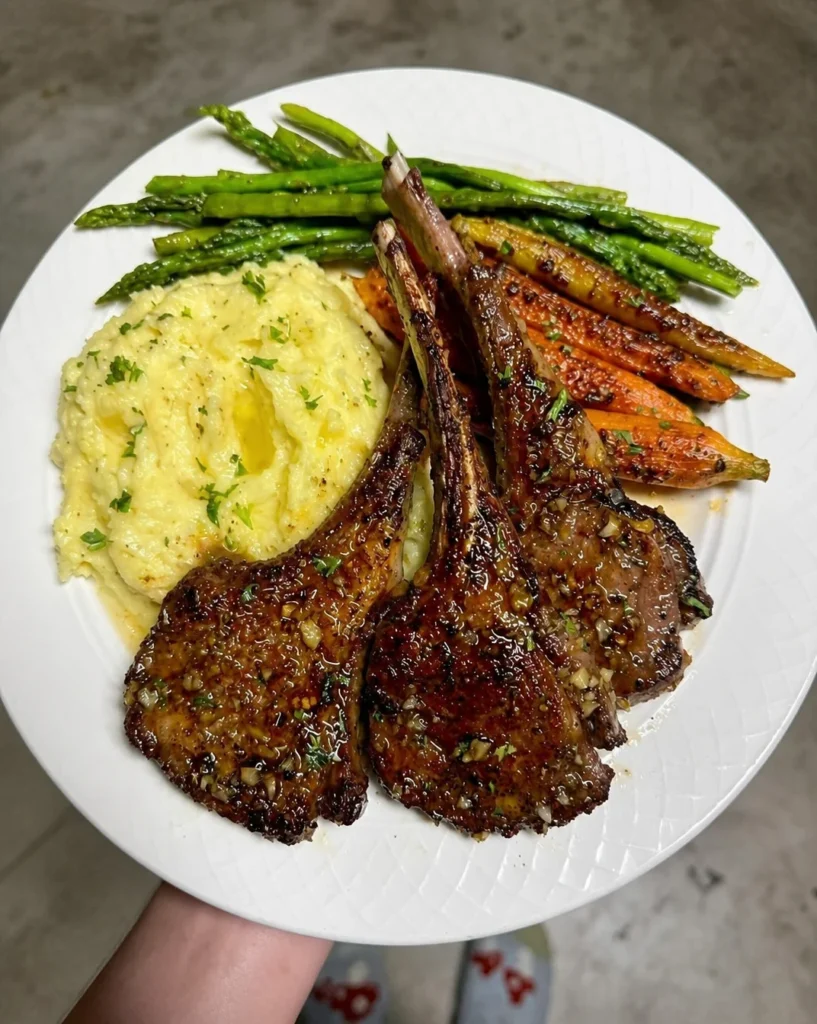 Succulent Lamb Chops with Creamy Mashed Potatoes: Tender, Nutritious and Comforting