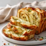 Swirled Garlic Herb And Cheese Bread